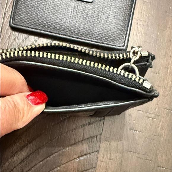 Coach Black Card Holder and Keychain Wallet Set - Picture 6 of 7